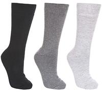 Trespass Sliced, Black/ Flint/ Grey Marl, 4-7, Light Socks (2 Pairs) for Men, UK Sizes 4-7, Multicolour