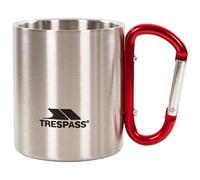 Trespass Stainless Steel Novelty Carabiner Mug Silver One Size