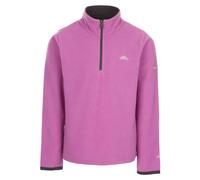 (11/12, Deep Pink) Trespass Girls Casual 1/2 Zip Fleece Top - Sybil
