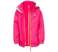 Trespass TP50 Rockcliff Kids' Outdoor 3-in-1 Jacket available in Raspberry - Size 2/3