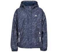 Trespass Tredt Kids VILMA Waterproof Jacket with Grown On Hood - Navy, 3/4