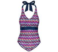 Trespass Tredt Women SHEILA Swimsuit with Neck Strap & Removable Pads - Zigzag Print, M