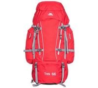 Trespass \'Trek\' 66 Litre Camping Hiking Bag Travel Backpack - Red Tone - 66 Litre