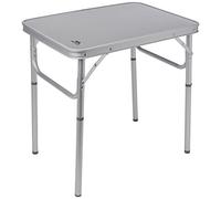 Trespass Trestles, Silver, Portable Foldable Camping Table - 2 Heights: 60cm or 25cm - Aluminium Frame, Grey