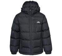Trespass Tuff, Black, 9/10, Waterproof Jacket with Removable Hood for Kids / Boys, Age 9-10, Black