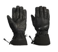 Trespass Unisex Adult Edonia DLX Leather Ski Gloves - Black - M - Black - 50% Polyester/30% PU/20% Polyamide