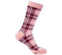Trespass Unisex Adult Fergus Checked Socks (Dark Cherry) - Red - Size UK 7-11