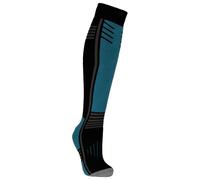 Trespass Unisex Adult Icy Ski Socks (Black/Storm Blue) - Size UK 3-6