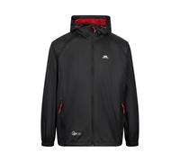 Trespass Unisex Adult Qikpac Waterproof Jacket - Black/Red - M - Black/Red - 100% Polyamide
