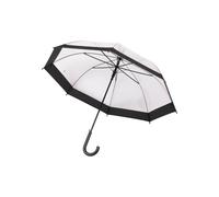 Trespass Unisex Adult Rainfall Clear POE Stick Umbrella - Black - Black - One Size