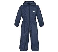 Trespass Unisex Kids Rainsuit – Waterproof, Hood, Elasticated Cuffs & Ankles – 12/18 Navy