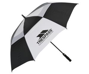 Trespass Unisex Catterick Automatic Umbrella (Black/White) - One Size