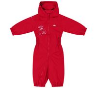 Trespass Waterproof Drip Drop Kids' Outdoor Rain Suit available in Signal Red - Size 18/24