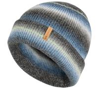 Trespass Unisex Hat Chevron - Ladies Beanie Hat, Warm Winter Cuffed Knit Hats, Tie Dye Stripe Patterned Wooly Hat for Women, Outdoor Cold Weather Hat, Autumn Winter Blue