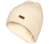Trespass Unisex Hat Dornan - Adults Knitted Beanie Hat, Winter Hat for Men Women, Ribbed Cuffed Beanie, Cold Weather Knit Wooly Hat, Warm Rib Knit Hat Cream