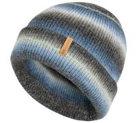 Trespass Unisex Hat Chevron - Ladies Beanie Hat, Warm Winter Cuffed Knit Hats, Tie Dye Stripe Patterned Wooly Hat for Women, Outdoor Cold Weather Hat, Autumn Winter Blue