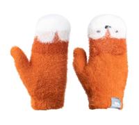 Trespass Unisex Kids Gloves/Mittens Hillside - Knitted Mitt, Fitted Cuff, Short Fur Pile Lining, Woven Flag Label