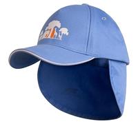 Trespass Unisex Kids Outdoor Hat Removable Neck Protector Baseballcap Cabello Ii Denim Blue