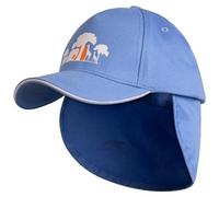 Trespass Unisex Kids Outdoor Hat Removable Neck Protector Baseballcap Cabello Ii Denim Blue