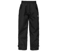 Trespass Unisex Kids Waterproof Windproof Walking Trousers Elastic Waist Echo Black