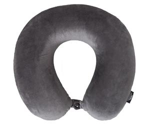 Trespass Unisex Memow Memory Foam Travel Neck Pillow - Grey Fleece - One Size