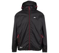 Trespass Waterproof Jacket Qikpac X Packaway Hooded Windbreaker Black M Men