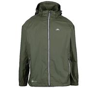 Trespass Waterproof Jacket Men Women Packaway Rain Coat With Hood, Light Rain Jacket Windbreaker, Raincoat In A Bag, Rain Coats For Men, Rain Coats for Women Qikpac X