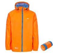 Trespass Unisex Qikpak Packaway Waterproof Jacket Orange XS