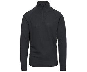 Trespass Unisex Quick Dry Long Sleeve Thermal Top Wise360 Black Size - XXL