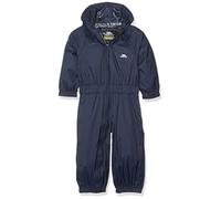 Trespass Unisex Babies Kids Rain Suit Button - Waterproof, Grown on Hood, Elasticated Cuffs and Ankles, Elasticated Side Waist, Full Body Length Zip