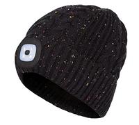 Trespass Unisex Rechargeable LED Beanie Hat Dazzle