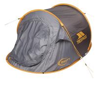 Trespass Unisex Tent Swift - 2 Man Pop Up Waterproof Patterned Tent, Full Mosquito Net Door, Fire Retardant ISO6940, Includes Carry Bag, Pegs, Guy Ropes, Camping Hiking