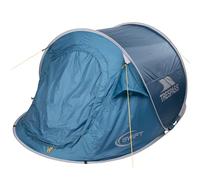Trespass Unisex Tent Swift - 2 Man Pop Up Waterproof Patterned Tent, Full Mosquito Net Door, Fire Retardant ISO6940, Includes Carry Bag, Pegs, Guy Ropes, Camping Hiking