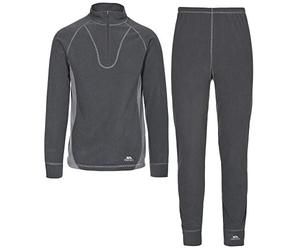 Trespass Unisex Thriller Thermal Top And Bottom Set (L) (Cement)