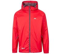 Trespass Unisex Waterproof Packaway Jacket Qikpac Red in Size - XS