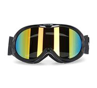 Trespass Vickers, Black, Ski Goggles with UV Protection, Mirrored Dual Lenses & Anti Fog Coating, Black