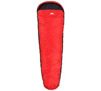 Trespass Water Repellent Sleeping Bag Doze - 3 Season, 230cm x 85cm x 55cm, 2 Way Zipper, Shoulder Baffle, Comfort: 1°C, Upper Limit: 6°C, Lower Limit: -10°C
