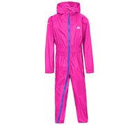 Trespass Waterproof Button II Kids' Outdoor Rain Suit available in Hot Pink - Size 6/12