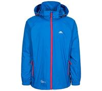 Trespass Waterproof Jacket Men Women Packaway Rain Coat With Hood, Light Rain Jacket Windbreaker, Raincoat In A Bag, Rain Coats For Men, Rain Coats for Women Qikpac X