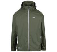 Trespass Waterproof Jacket Men Women Packaway Rain Coat With Hood, Light Rain Jacket Windbreaker, Raincoat In A Bag, Rain Coats For Men, Rain Coats for Women Qikpac X