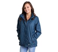 Trespass Waterproof Lanna II Women's Outdoor Hooded Jacket available in Midnight Blue Small