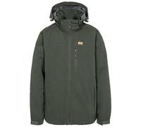 Trespass WEIR Waterproof Rain Jacket with Concealed Hood - Olive, X-Small