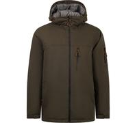 Trespass Mens Jacket Kirkbost - Padded, Waterproof, Taped Seams, Front Zip, Adjustable Zip-off Hood, Bonded Chest Pocket, 2 Side Zip Pockets, Chin Guard, Cuff Adjusters