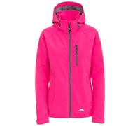 Trespass Women Lorina Waterproof Softshell/Outdoor Jacket with Removable Hood - Pink Lady, 2X-Small