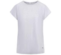 Trespass Womens Active Top Marsaili - Round Neck, Loose Fit, Side Slits, Antibacterial, Woven, 88% Polyester, 12% Elastane Grey Marl