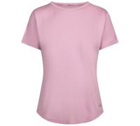 Trespass Womens Active Top Muskwa - Short Sleeve, Round Neck, Trim Fabric Under Arm, Yarn Dyed Stripe, Logo, Duoskin Print, Reflective Stripe Print