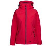 Trespass Womens Waterproof Jacket Tilbury - Full Zip Windproof Rain Coat for Women with 2 Zipped Pockets, Waterproof Jacket with Adjustable Hood, Taped Seams & Velcro Cuffs