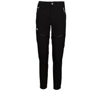 Trespass Womens Adjustable Trouser to Shorts Rusio - Ladies Outdoor Walking Trousers with Zip Off Leg to Shorts, Slim Fit Hiking Camping Cargo Pants with Pockets Black
