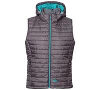 Trespass Women's Aretha Warm Padded Jacket With Removable Hood, Carbon, XL UK