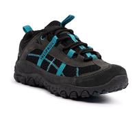 Trespass Womens Breathable Walking Shoes Fell Charcoal/Teal in Size - 36